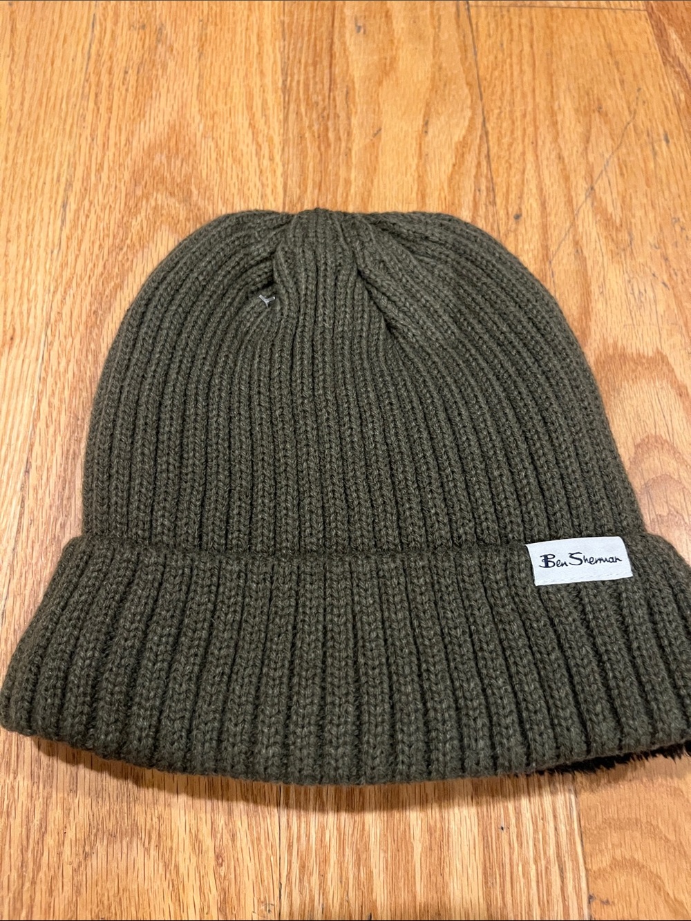 Ben Sherman Dark Green Fleece Lined Beanie
